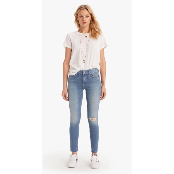 MOTHER The Looker Ankle Fray Love Gun Jeans 29 - Picture 1 of 8